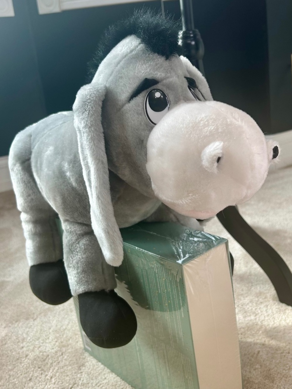 NEW Disney “Eyeore” Stuffed Donkey by Ganz with Hang Hook 19” x 15” x 6.5”